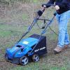 imageBILT HARD 16 Inch Dethatcher Scarifier Electric Powered 15 Amp Copper Motor 5Position Depth Adjustment 145 gal Thatch Bag 2 in 1 Walk Behind Thatch Removing Machine for Lawn16 Inch  15 Amp