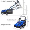 imageBILT HARD 16 Inch Dethatcher Scarifier Electric Powered 15 Amp Copper Motor 5Position Depth Adjustment 145 gal Thatch Bag 2 in 1 Walk Behind Thatch Removing Machine for Lawn16 Inch  15 Amp