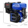 imageBILT HARD 7HP Gas Engine Horizontal Shaft 212cc 4 Stroke OHV Industrial Grade Replacement Gas Motor Shaft 34quot 19mm Diameter 238quot Long 316quot Keyway420cc Electric Start