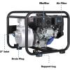 imageBILT HARD Semi Trash Pump 2 inch 158 GPM 65HP Gas Powered Water Pump 196cc 4Cycle Engine with 50 ft Discharge Hose 12 ft Suction Hose and Complete Fittings EPA Certified50ft Outlet Hose Pump