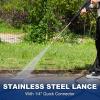 image2465 PSI 176 GPM Electric Pressure Washer 2000W Power Washer with Stainless Steel Wand 5 Spray Nozzles Builtin 09L Detergent Tank 20 Ft Hose 35 Ft Power Cord for Cars Driveway2465 Max PSI