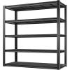 imageBILT HARD 2750LBS 48quot W x 24quot D x 72quot H Garage Shelving 5Shelf Industrial Storage Shelves Heavy Duty Metal Shelving Units with Adjustable Shelf Steel Utility Shelves Black