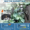 imageBILT HARD 20quot Outdoor Wall Misting Fan 3Speed High Velocity Patio Fans for Outside 80 Oscillation Waterproof Industrial Wall Mount Fan for Outdoor UL Listed