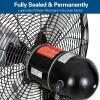 imageBILT HARD 20quot Outdoor Wall Misting Fan 3Speed High Velocity Patio Fans for Outside 80 Oscillation Waterproof Industrial Wall Mount Fan for Outdoor UL Listed