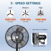 imageBILT HARD 20quot Outdoor Wall Misting Fan 3Speed High Velocity Patio Fans for Outside 80 Oscillation Waterproof Industrial Wall Mount Fan for Outdoor UL Listed