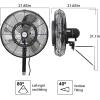 imageBILT HARD 20quot Outdoor Wall Misting Fan 3Speed High Velocity Patio Fans for Outside 80 Oscillation Waterproof Industrial Wall Mount Fan for Outdoor UL Listed