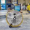 imageBILT HARD 24quot 8100 CFM High Velocity Industrial Drum Fan 3Speed Heavy Duty Metal Shop Fan for Warehouse Workshops Garage Factory and BasementYellow