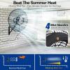 imageBILT HARD 24quot Oscillating HighVelocity Outdoor Wall Misting Fan 3Speed Patio Fans for Outside 80 Oscillation Waterproof Industrial Wall Mount Fan for Outdoor UL Listed24 inch Misting Wall Fan