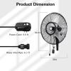 imageBILT HARD 24quot Oscillating HighVelocity Outdoor Wall Misting Fan 3Speed Patio Fans for Outside 80 Oscillation Waterproof Industrial Wall Mount Fan for Outdoor UL Listed30 inch Misting Wall Fan