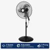 imageBILT HARD 3900 CFM 18quot High Velocity Pedestal Oscillating Fan 3Speed Heavy Duty Metal Standing Shop Fan with Aluminum Blades for Commercial Residential and Garage UL Listed 2 Pack18 inch