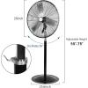 imageBILT HARD 3900 CFM 18quot High Velocity Pedestal Oscillating Fan 3Speed Heavy Duty Metal Standing Shop Fan with Aluminum Blades for Commercial Residential and Garage UL Listed 2 Pack24 inch