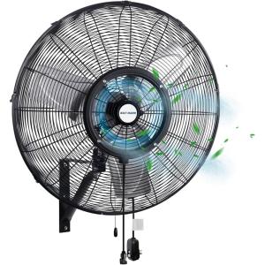 imageBILT HARD 24quot Oscillating HighVelocity Outdoor Wall Misting Fan 3Speed Patio Fans for Outside 80 Oscillation Waterproof Industrial Wall Mount Fan for Outdoor UL Listed30 inch Misting Wall Fan