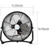 imageBILT HARD 12 Inch Battery Operated Outdoor Portable Misting Fan Rechargeable Portable Floor Fan with 15600mAh Detachable Battery for Outside12 inch Floor Fan