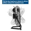 imageBILT HARD 12 Inch Battery Operated Outdoor Portable Misting Fan Rechargeable Portable Floor Fan with 15600mAh Detachable Battery for Outside12 inch Floor Fan