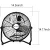 imageBILT HARD 12 Inch Battery Operated Outdoor Portable Misting Fan Rechargeable Portable Floor Fan with 15600mAh Detachable Battery for Outside12 inch Floor Fan