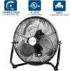 imageBILT HARD 12 Inch Battery Operated Outdoor Portable Misting Fan Rechargeable Portable Floor Fan with 15600mAh Detachable Battery for Outside12 inch Floor Fan