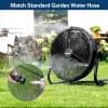 imageBILT HARD 12 Inch Battery Operated Outdoor Portable Misting Fan Rechargeable Portable Floor Fan with 15600mAh Detachable Battery for Outside16 inch Battery Fan with Misting