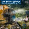imageBILT HARD 16 Inch Rechargeable Battery Operated Outdoor Floor Fan 15600mAh Battery Powered High Velocity Portable Fan with Metal Blade USB Output for Travel Camping Backyard16 inch Rechargeable Battery Fan