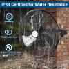 imageBILT HARD 5400 CFM 20 in Outdoor Wall Mount Fan 3Speed Waterproof Wall Fan Industrial Grade High Velocity Outdoor Fans for Patio Commercial Garage and Gazebo Use UL Listed Black20 inch