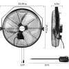 imageBILT HARD 5400 CFM 20 in Outdoor Wall Mount Fan 3Speed Waterproof Wall Fan Industrial Grade High Velocity Outdoor Fans for Patio Commercial Garage and Gazebo Use UL Listed Black20 inch