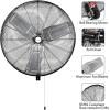 imageBILT HARD 5400 CFM 20 in Outdoor Wall Mount Fan 3Speed Waterproof Wall Fan Industrial Grade High Velocity Outdoor Fans for Patio Commercial Garage and Gazebo Use UL Listed Black24 inch