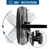 imageBILT HARD 5400 CFM 20 in Outdoor Wall Mount Fan 3Speed Waterproof Wall Fan Industrial Grade High Velocity Outdoor Fans for Patio Commercial Garage and Gazebo Use UL Listed Black20 inch