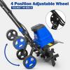 imageBILT HARD 16Inch Corded Garden Tiller Cultivator 135Amp 6 Steel Tines Tillers with Adjustable Wheels ampamp Foldable Handle 8Inch Tillling Depth Electric Rototiller for LawnYardGarden Soil Digging16Inch  135Amp