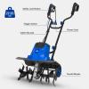 imageBILT HARD 16Inch Corded Garden Tiller Cultivator 135Amp 6 Steel Tines Tillers with Adjustable Wheels ampamp Foldable Handle 8Inch Tillling Depth Electric Rototiller for LawnYardGarden Soil Digging16Inch  135Amp