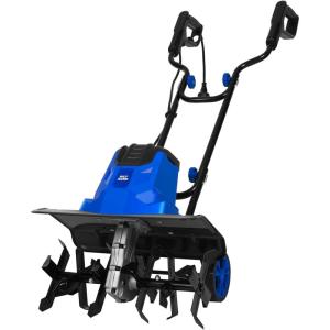 imageBILT HARD 14quot 10Amp Electric Garden Tiller  4 Steel Tines Tiller Cultivator with Foldable Handle ampamp Adjustable Wheels for Soil Cultivation Weeding Portable Gardening18 Inch  14 Amp