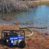 imageBILT HARD Semi Trash Pump 2 inch 158 GPM 65HP Gas Powered Water Pump 196cc Fitted with Handle and Wheels