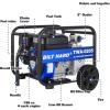 imageBILT HARD Semi Trash Pump 2 inch 158 GPM 65HP Gas Powered Water Pump 196cc Fitted with Handle and Wheels