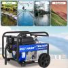 imageBILT HARD Semi Trash Pump 2 inch 158 GPM 65HP Gas Powered Water Pump 196cc Fitted with Handle and Wheels