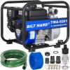 imageBILT HARD SemiTrash Water Pump 2 inch 158 GPM 7HP Gas Powered Water Transfer Pump with Water Hose Kit