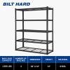imageBILT HARD 3500 LBS 60quot W x 18quot D Garage Shelving 72quot H Heavy Duty Storage Shelves Metal Wire Utility Shelving Units with Adjustable Shelf Ideal for Garage BlackWire 60W x 18D