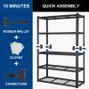 imageBILT HARD 3500 LBS 60quot W x 18quot D Garage Shelving 72quot H Heavy Duty Storage Shelves Metal Wire Utility Shelving Units with Adjustable Shelf Ideal for Garage BlackWire 48W x 18D