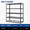 imageBILT HARD 3500 LBS 60quot W x 18quot D Garage Shelving 72quot H Heavy Duty Storage Shelves Metal Wire Utility Shelving Units with Adjustable Shelf Ideal for Garage BlackWire 60W x 24D
