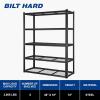 imageBILT HARD 3500 LBS 60quot W x 18quot D Garage Shelving 72quot H Heavy Duty Storage Shelves Metal Wire Utility Shelving Units with Adjustable Shelf Ideal for Garage BlackWire 48W x 18D