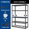 imageBILT HARD 3500 LBS 60quot W x 18quot D Garage Shelving 72quot H Heavy Duty Storage Shelves Metal Wire Utility Shelving Units with Adjustable Shelf Ideal for Garage BlackWire 60W x 18D