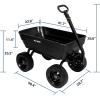 imageBILT HARD 1200 lbs Poly Garden Dump Cart with No Flat Tires Quick Release 2in1 Convertible Handle 7 Cu Ft Dump Wagon Heavy Duty for Yard Outdoor1200 Lbs with Flat Free Tires