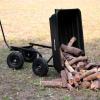 imageBILT HARD 1200 lbs Poly Garden Dump Cart with No Flat Tires Quick Release 2in1 Convertible Handle 7 Cu Ft Dump Wagon Heavy Duty for Yard Outdoor600 Lbs with Flat Free Tires