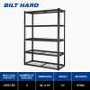 imageBILT HARD 3500 LBS 60quot W x 18quot D Garage Shelving 72quot H Heavy Duty Storage Shelves Metal Wire Utility Shelving Units with Adjustable Shelf Ideal for Garage BlackWire 36W x 18D