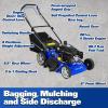 imageBILT HARD 20 Push Gas Lawn Mower 144cc 4Cycle OHV Engine Walk Behind Lawnmower Side Discharge with 8Position Adjustable Cutting Heights for Lawn Yard and Garden21 Inch  Self Propelled