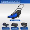 imageBILT HARD 40V 17quot Brushless Cordless Lawn Mower 2in1 Electric Lawn Mower Push Lawnmower with 6Position Height Adjustment 2 x 40Ah Batteries ampamp Dual Charger Included17 2 x 40Ah