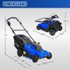 imageBILT HARD 40V 17quot Brushless Cordless Lawn Mower 2in1 Electric Lawn Mower Push Lawnmower with 6Position Height Adjustment 2 x 40Ah Batteries ampamp Dual Charger Included17 2 x 40Ah