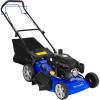 imageBILT HARD 20 Push Gas Lawn Mower 144cc 4Cycle OHV Engine Walk Behind Lawnmower Side Discharge with 8Position Adjustable Cutting Heights for Lawn Yard and Garden21 Inch  Self Propelled