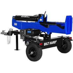 imageBILT HARD 35Ton HorizontalVertical Gas Powered Hydraulic Full Beam Log Splitter with 301cc OHV Engine 2quot Ball Coupler 16quot DOT Tires 2 Stage Gear Pump Firewood Splitting Wood Machine Auto Return40Ton