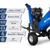 imageBILT HARD 6Inch Gas Drum Wood Chipper with BampampS EStart 135HP 420cc Engine Gas Powered Wood Chipper Shredder Mulcher with 2 Coupler Tow HitchEmergency Stop135HP BS
