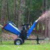 imageBILT HARD 6Inch Gas Drum Wood Chipper with BampampS EStart 135HP 420cc Engine Gas Powered Wood Chipper Shredder Mulcher with 2 Coupler Tow HitchEmergency Stop15HP