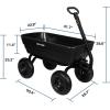 imageBILT HARD 1200 lbs 7 Cu Ft Poly Garden Dump Cart with 2in1 Convertible Handle No Flat Tires Quick Release Dump Wagon Heavy Duty for Yard Outdoor1200 lbs