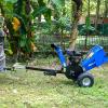 imageBILT HARD 4Inch 212cc 7HP Gas Powered Drum Wood Chipper with 2 Coupler Tow Hitch Towable Wood Chipper Leaf Branch Shredder Mulcher with Towbar Emergency Stop Button
